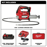 Milwaukee 2646-21CT M18 Cordless 2-Speed Grease Gun Kit